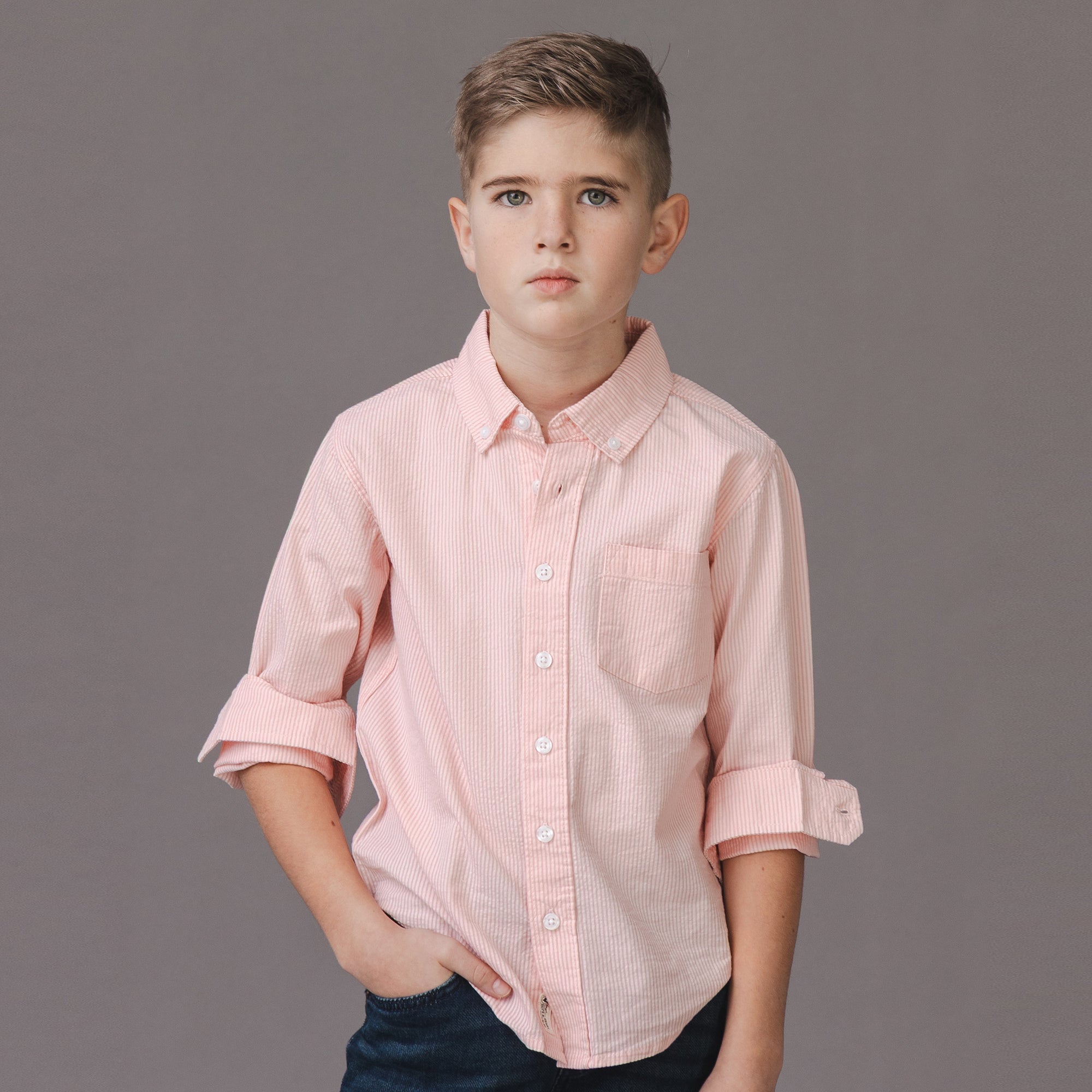 Organic Seersucker Shirt