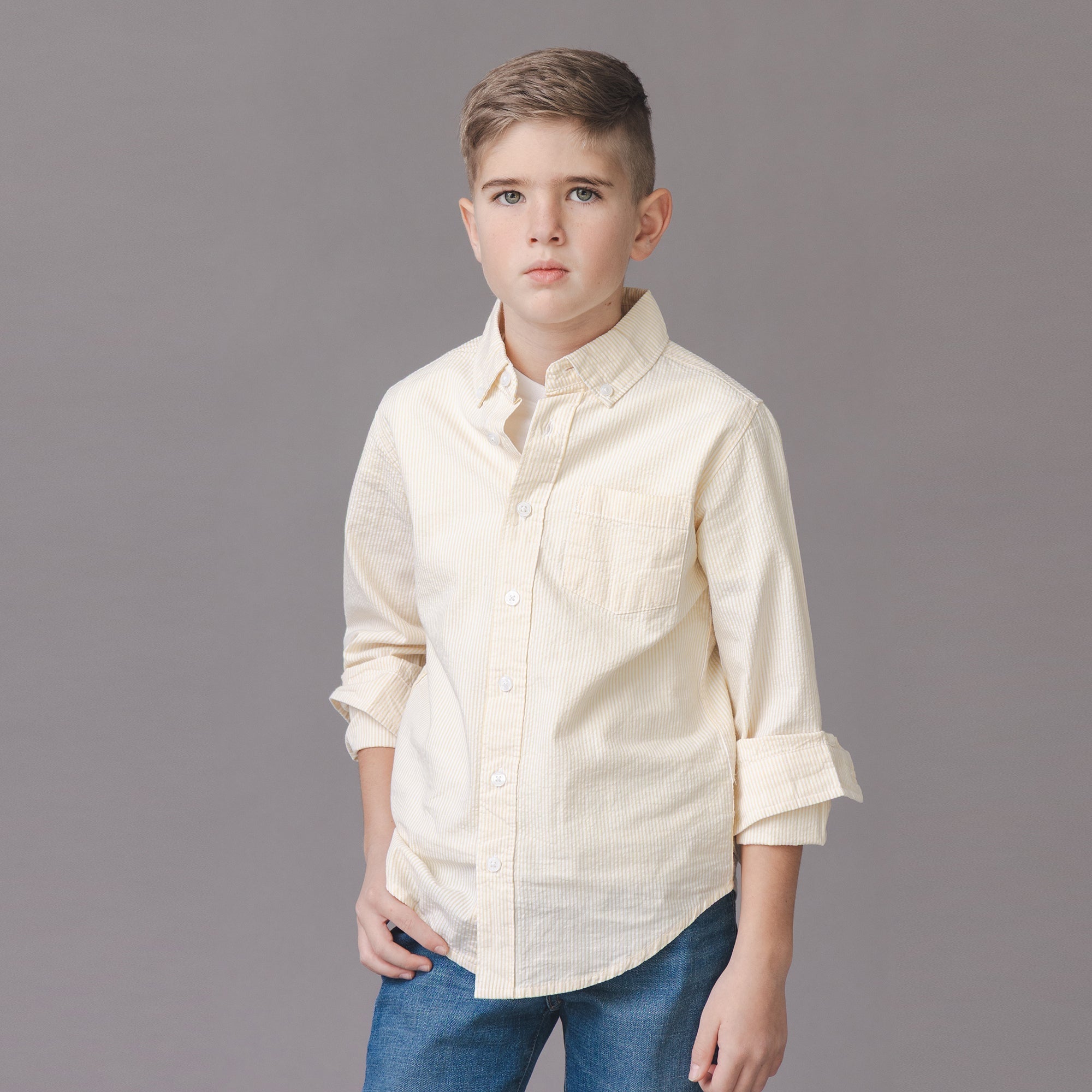 Organic Seersucker Shirt