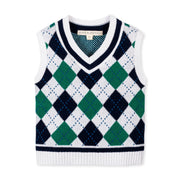 Organic Argyle Sweater Vest