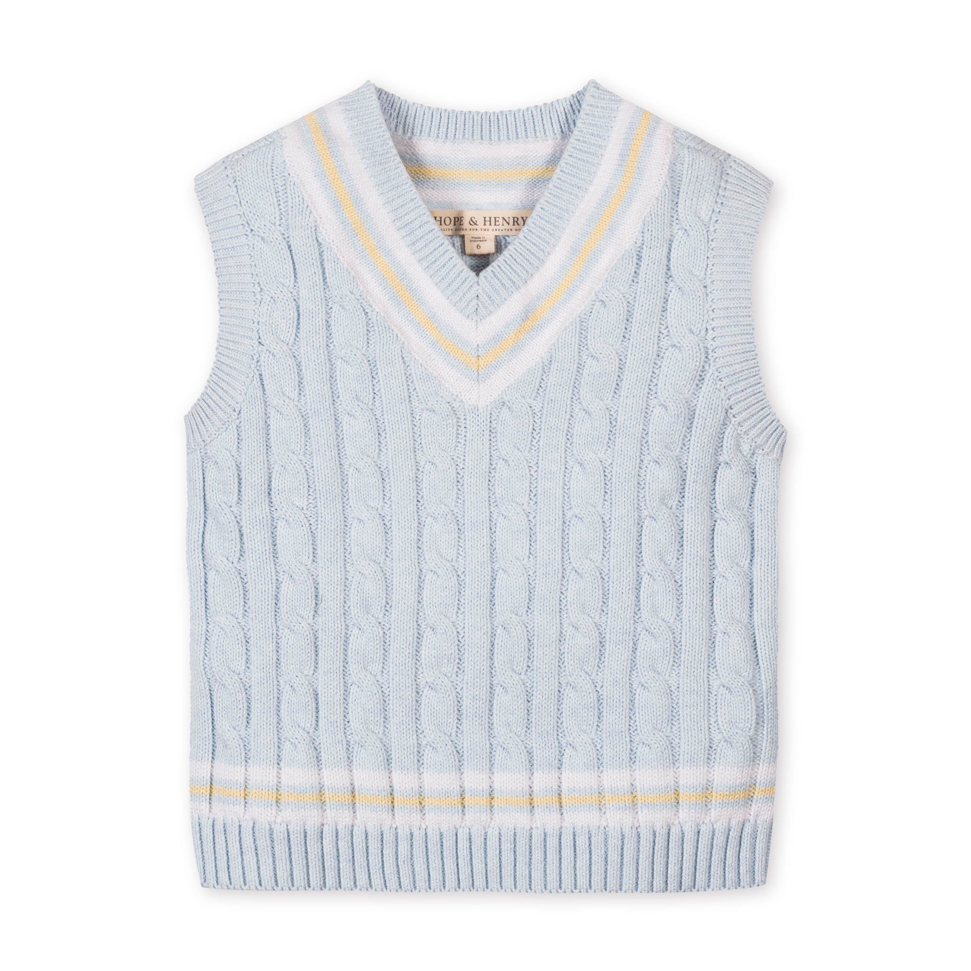 Organic Cricket Sweater Vest