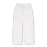Linen Paper Bag Tie-waist Pant