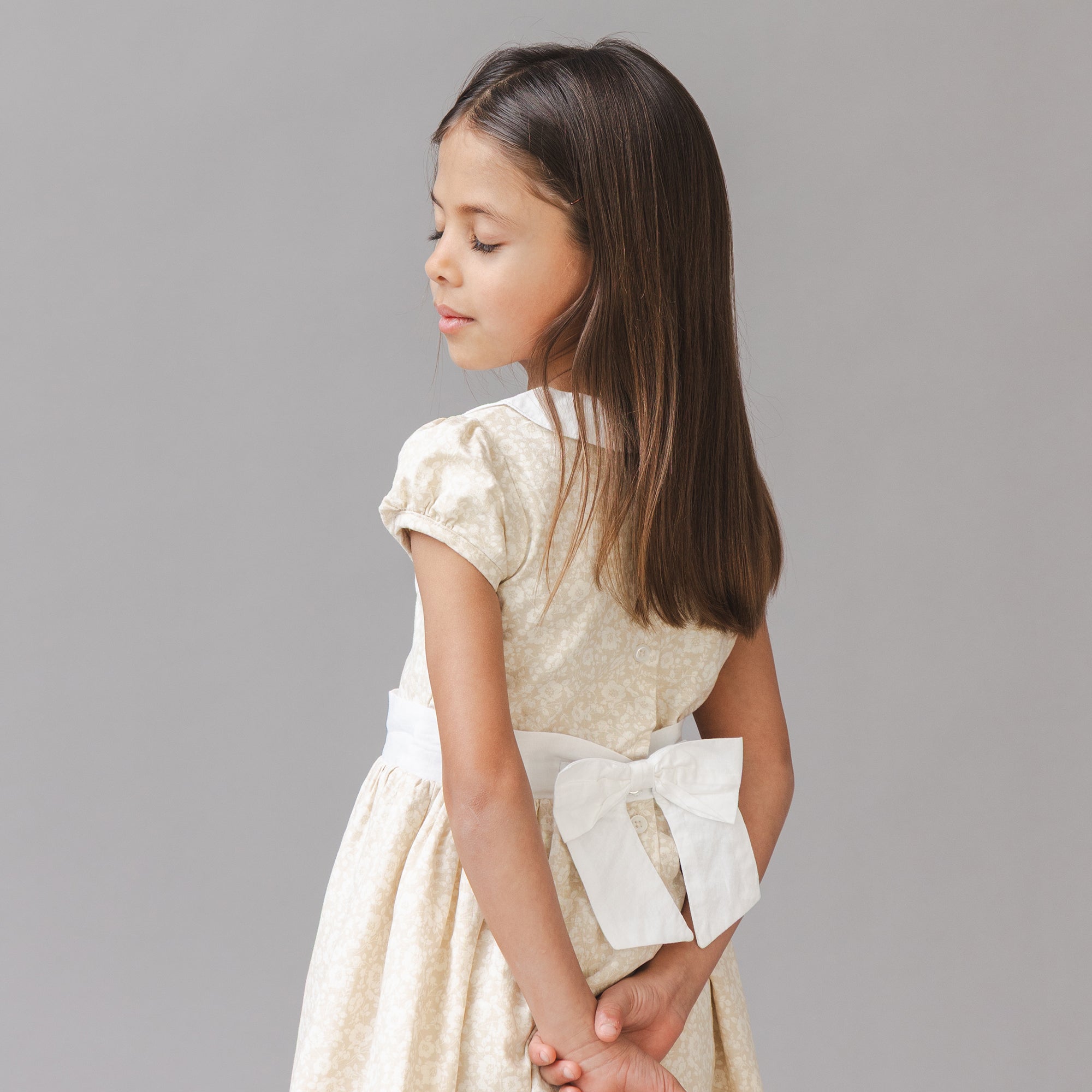 Linen Dress With Peter Pan Collar