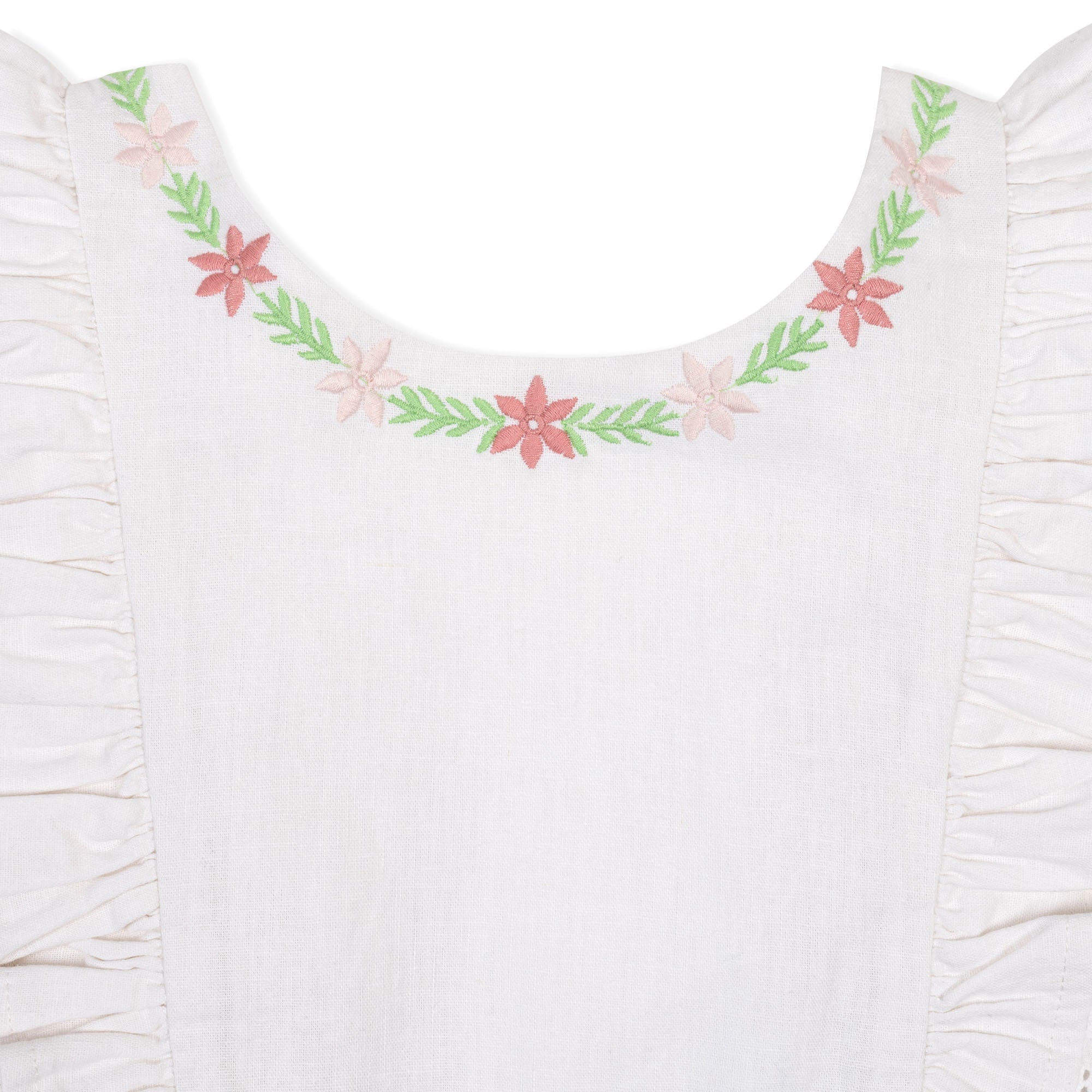 Linen Ruffle Jumper