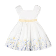 Organic Puff Sleeve Sateen Dress