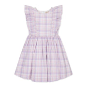 Linen Flutter Sleeve Pinafore Dress