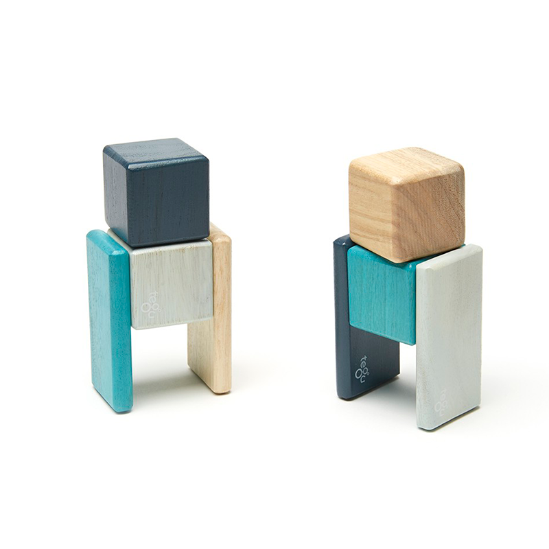 Original Pocket Pouch <br>magnetic Wooden Blocks <br>8 Pieces