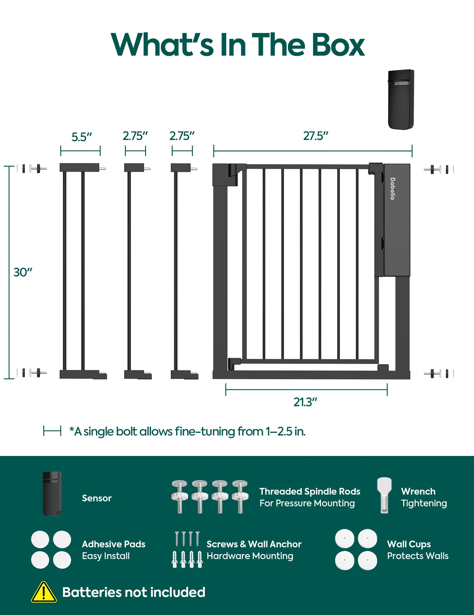 Sensepass | Smart Baby Gate With Infrared Auto-unlock & Alarm