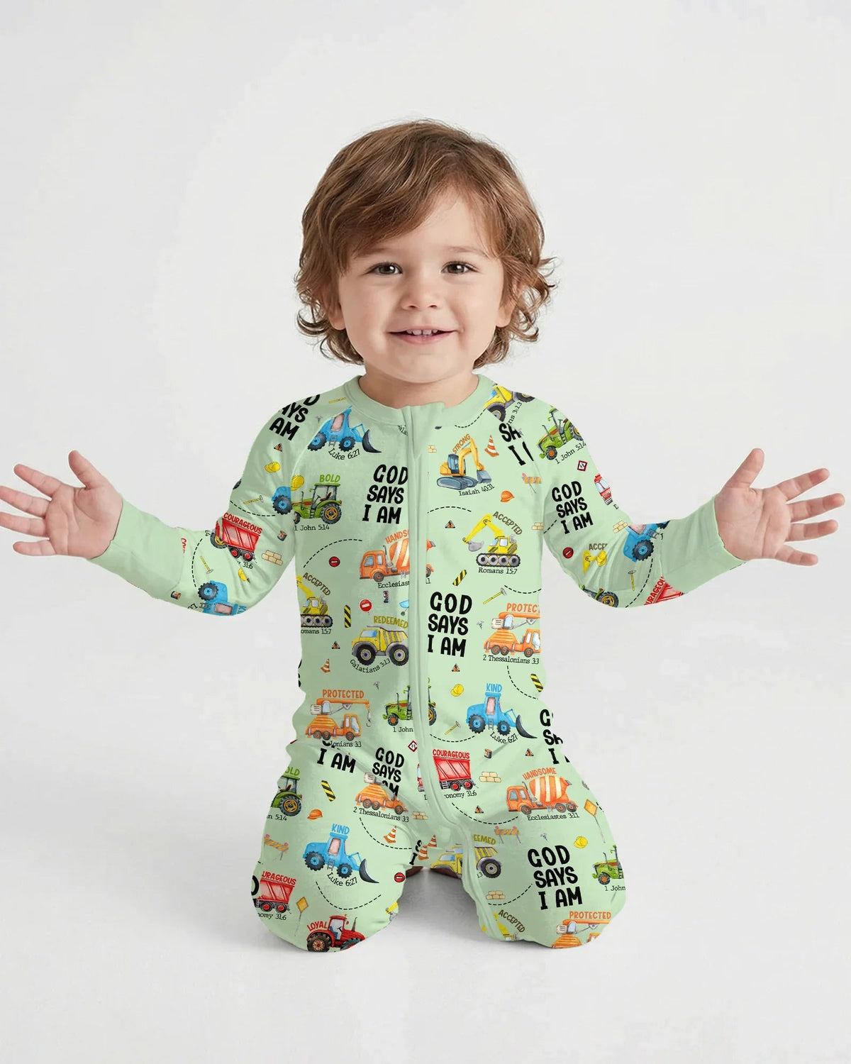God Says I Am Boy Bamboo Convertible Zippy