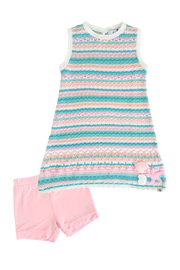 Seashore Stripe Knit Dress Set