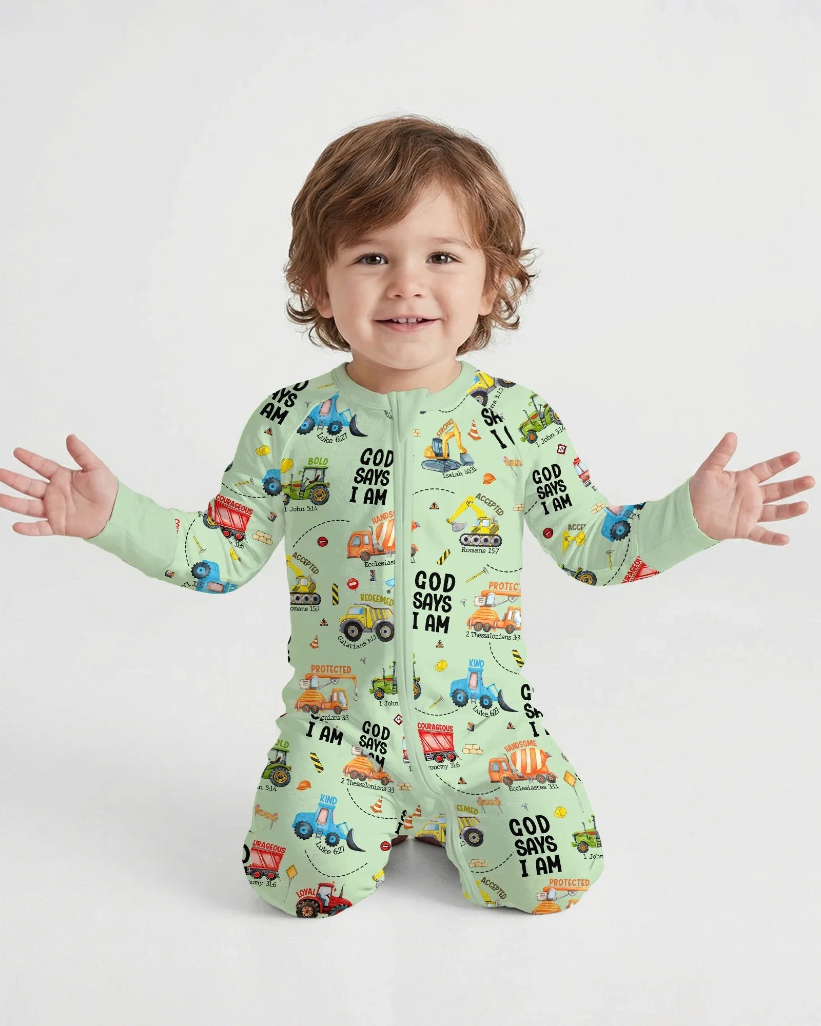 God Says I Am Boy Bamboo Convertible Zippy