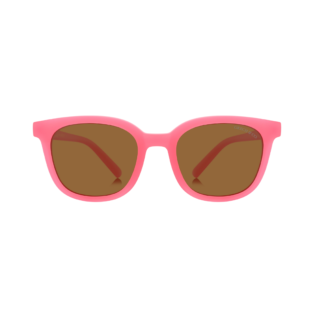 Classic Wayfarer Sustainable Sunglasses | Bio-based · Bendable · Polarized | Bubble Gum