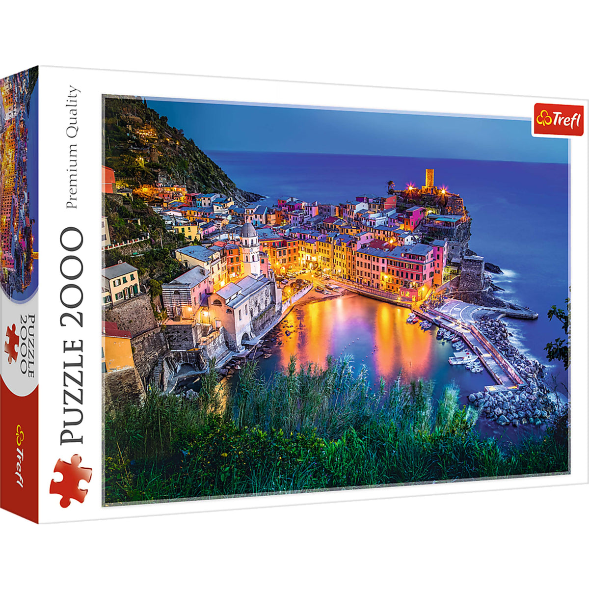 Red Vernazza At Dusk 2000 Piece Puzzle