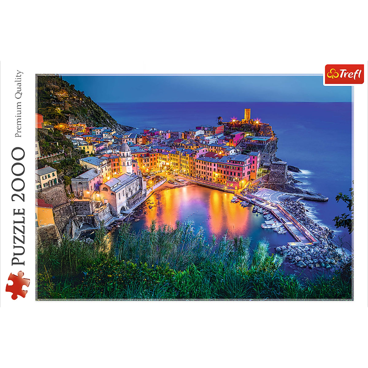 Red Vernazza At Dusk 2000 Piece Puzzle