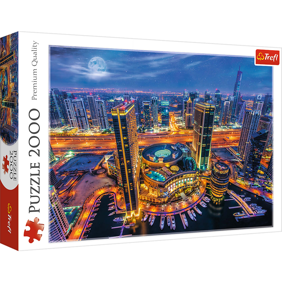 Red Lights Of Dubai 2000 Piece Puzzle