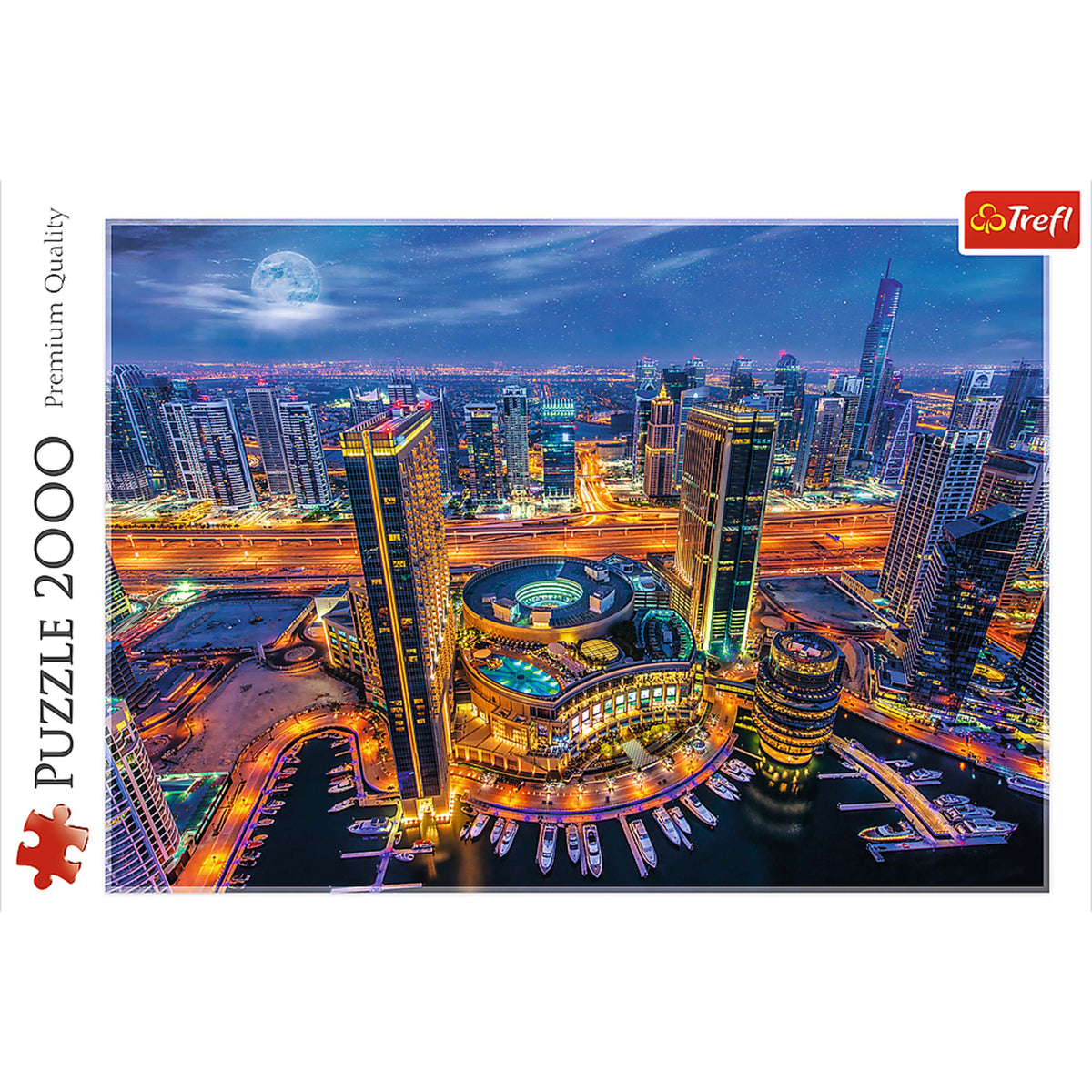 Red Lights Of Dubai 2000 Piece Puzzle