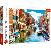 Red Murano Island, Venice 2000 Piece Puzzle