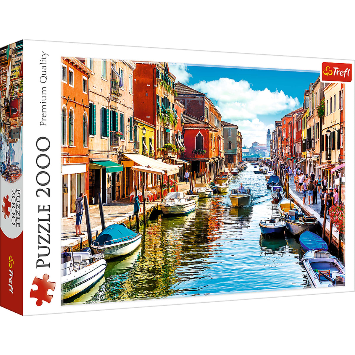 Red Murano Island, Venice 2000 Piece Puzzle