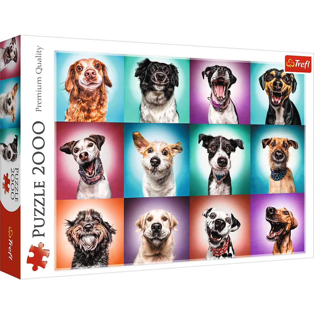 Red Funny Dog Portraits Ii 2000 Piece Puzzle