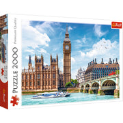 Red Big Ben, London, England 2000 Piece Puzzle