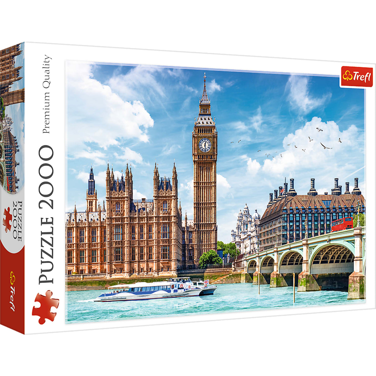 Red Big Ben, London, England 2000 Piece Puzzle