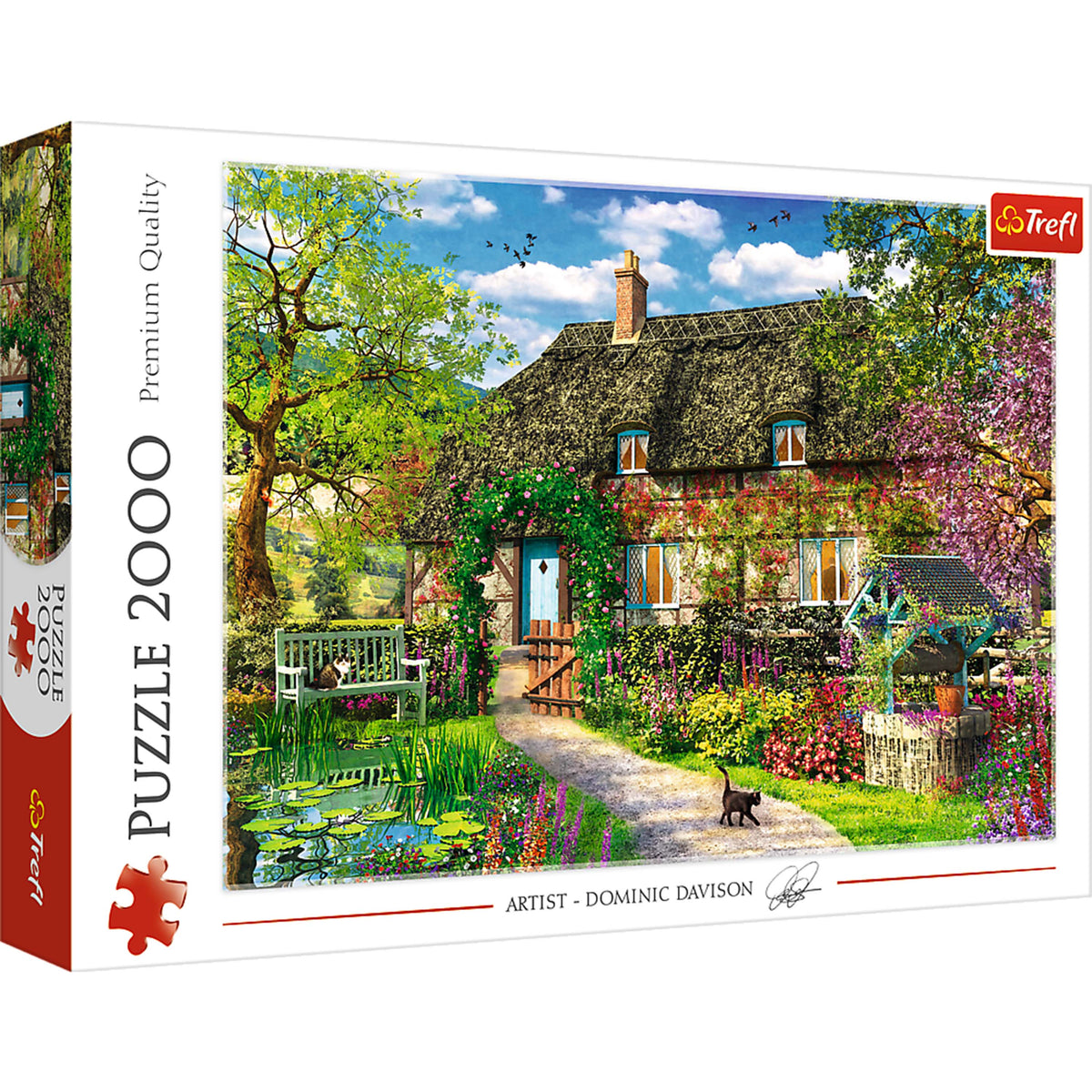 Red Country Cottage 2000 Piece Puzzle