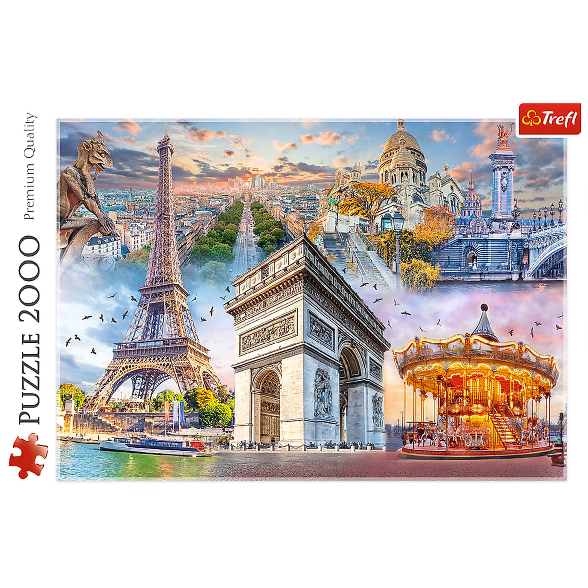 Red Weekend In Paris 2000 Piece Puzzle