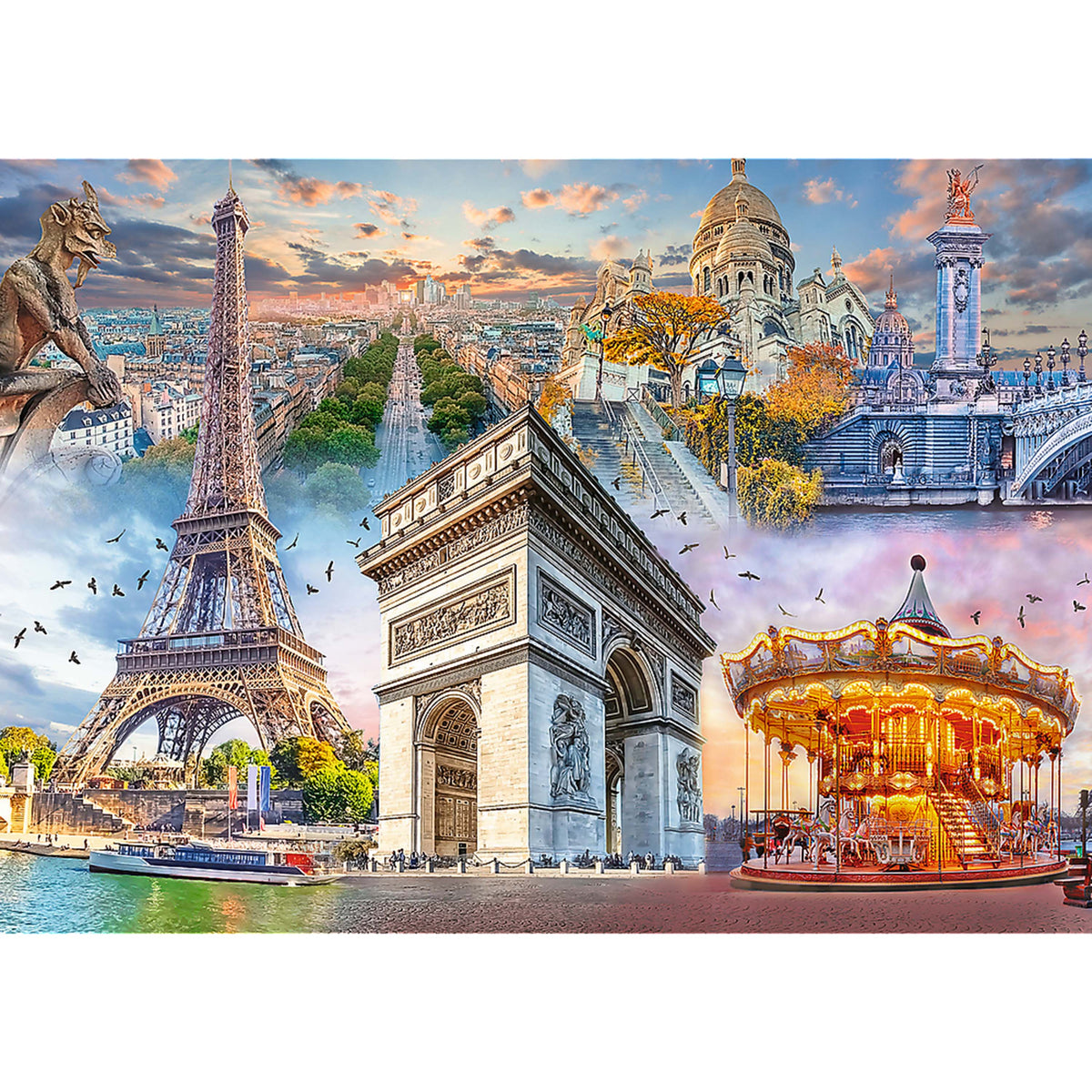 Red Weekend In Paris 2000 Piece Puzzle
