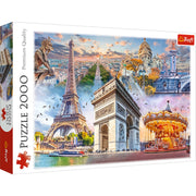 Red Weekend In Paris 2000 Piece Puzzle