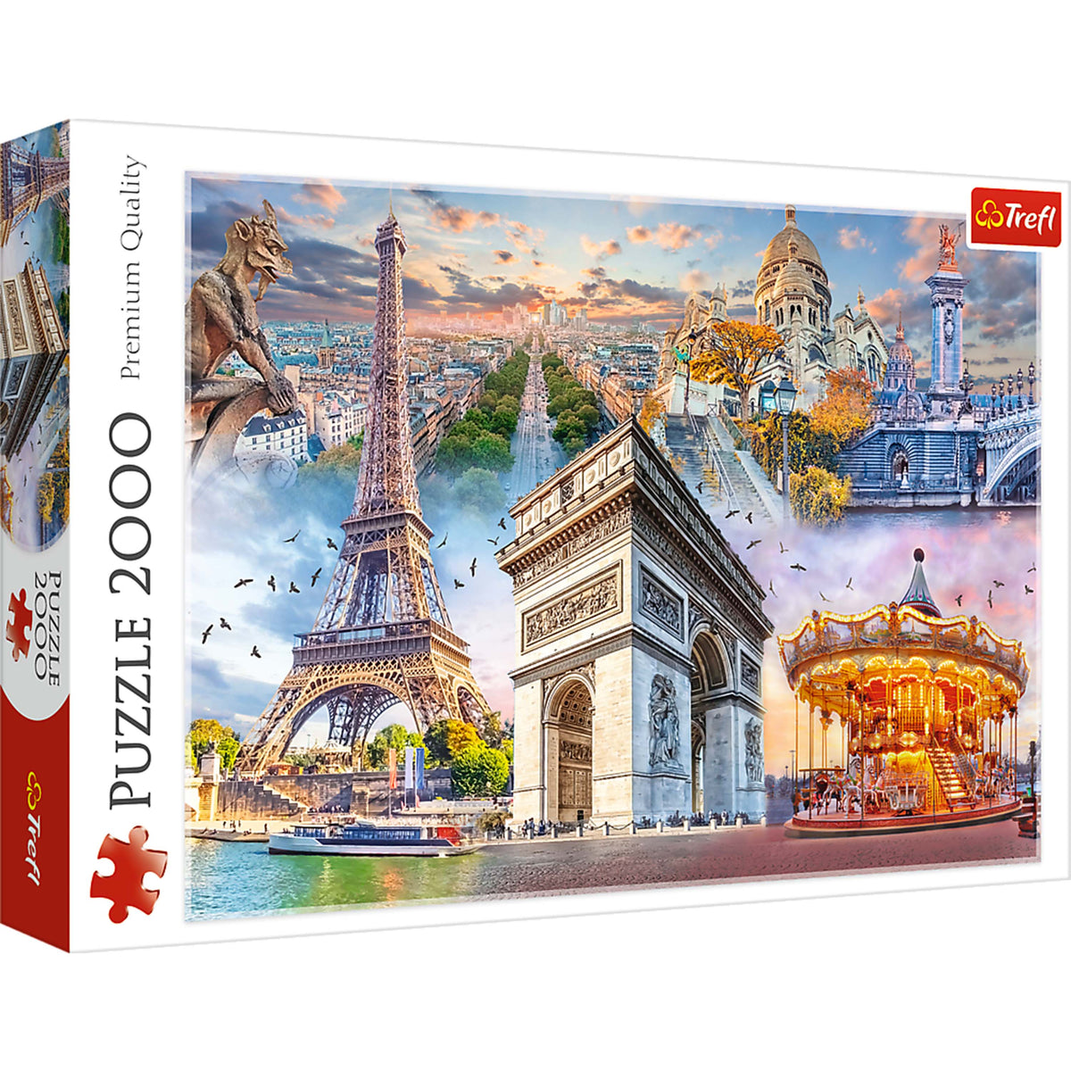 Red Weekend In Paris 2000 Piece Puzzle