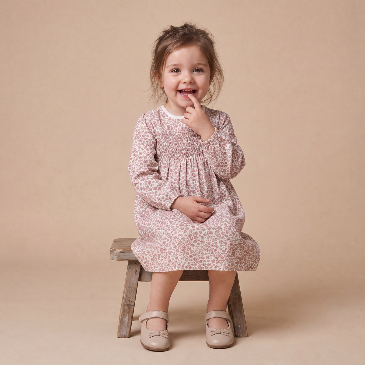 Organic Smocked Sundress - Wild Petal