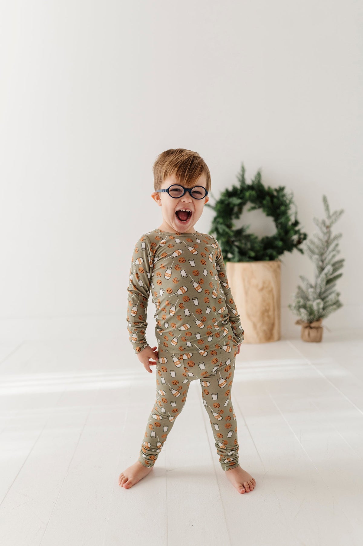 Long Sleeve Lounge Set In Cookies 'n Milk