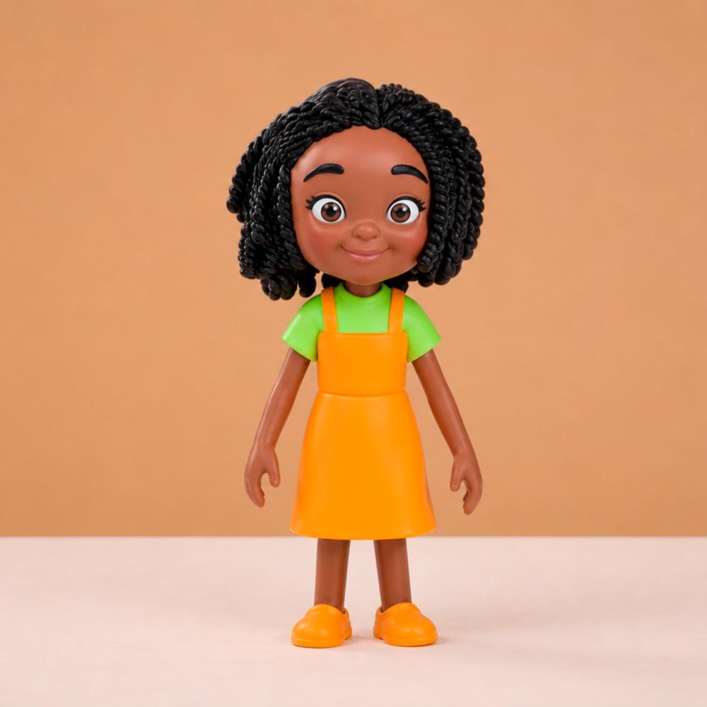 Dark-Skinned Family