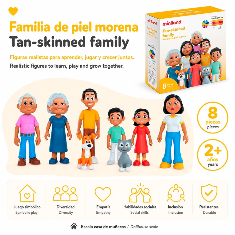 Tan-Skinned Family