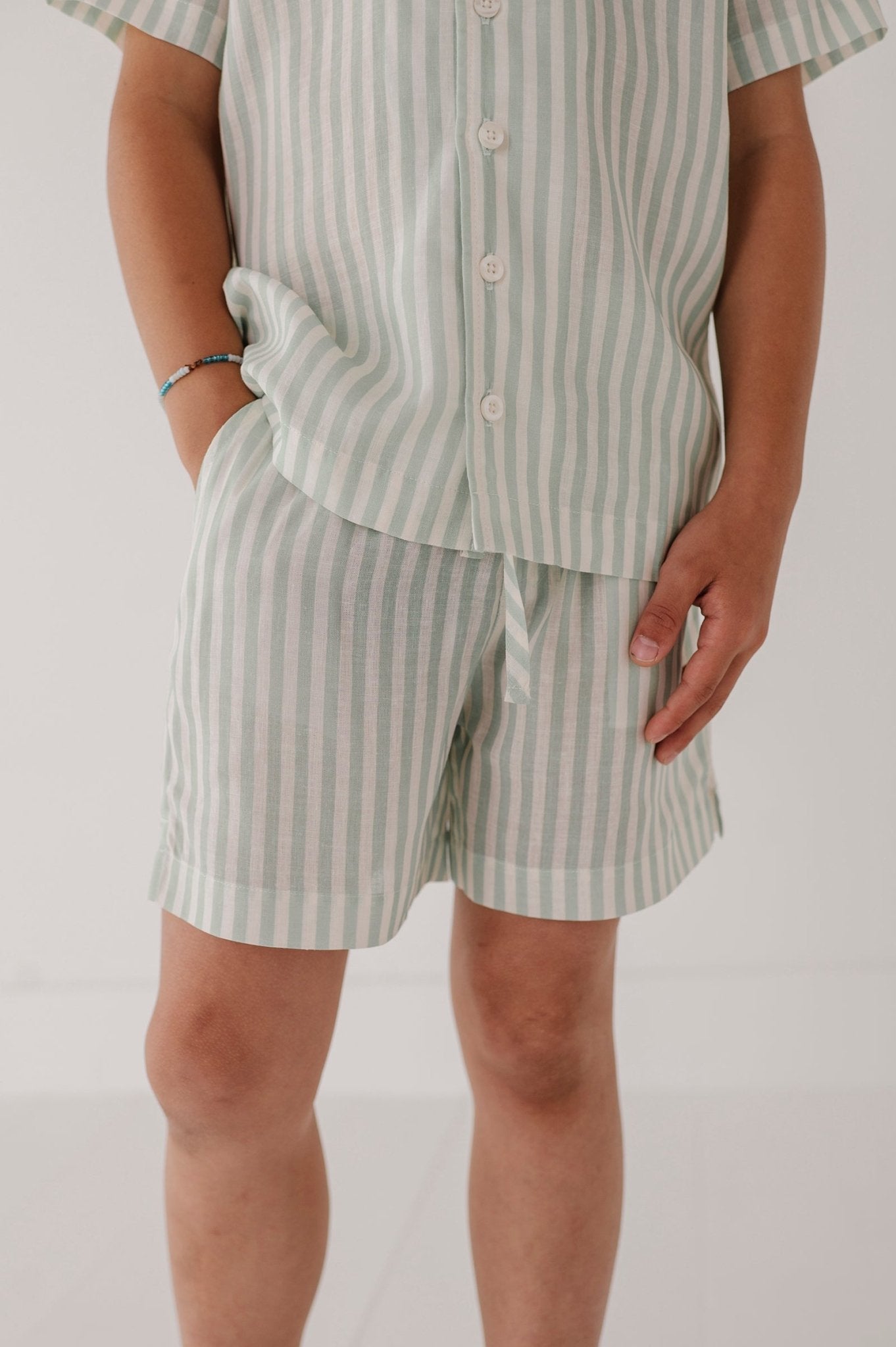 Boy's Drawstring Linen Shorts