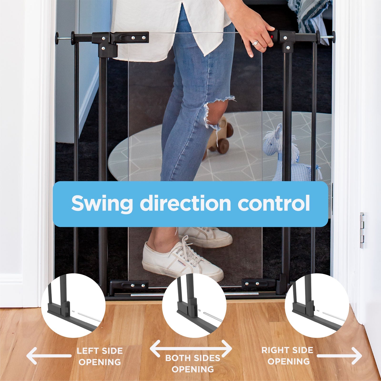 Clear Ultimate Safety Gate | 55.9" W X 29.9" H