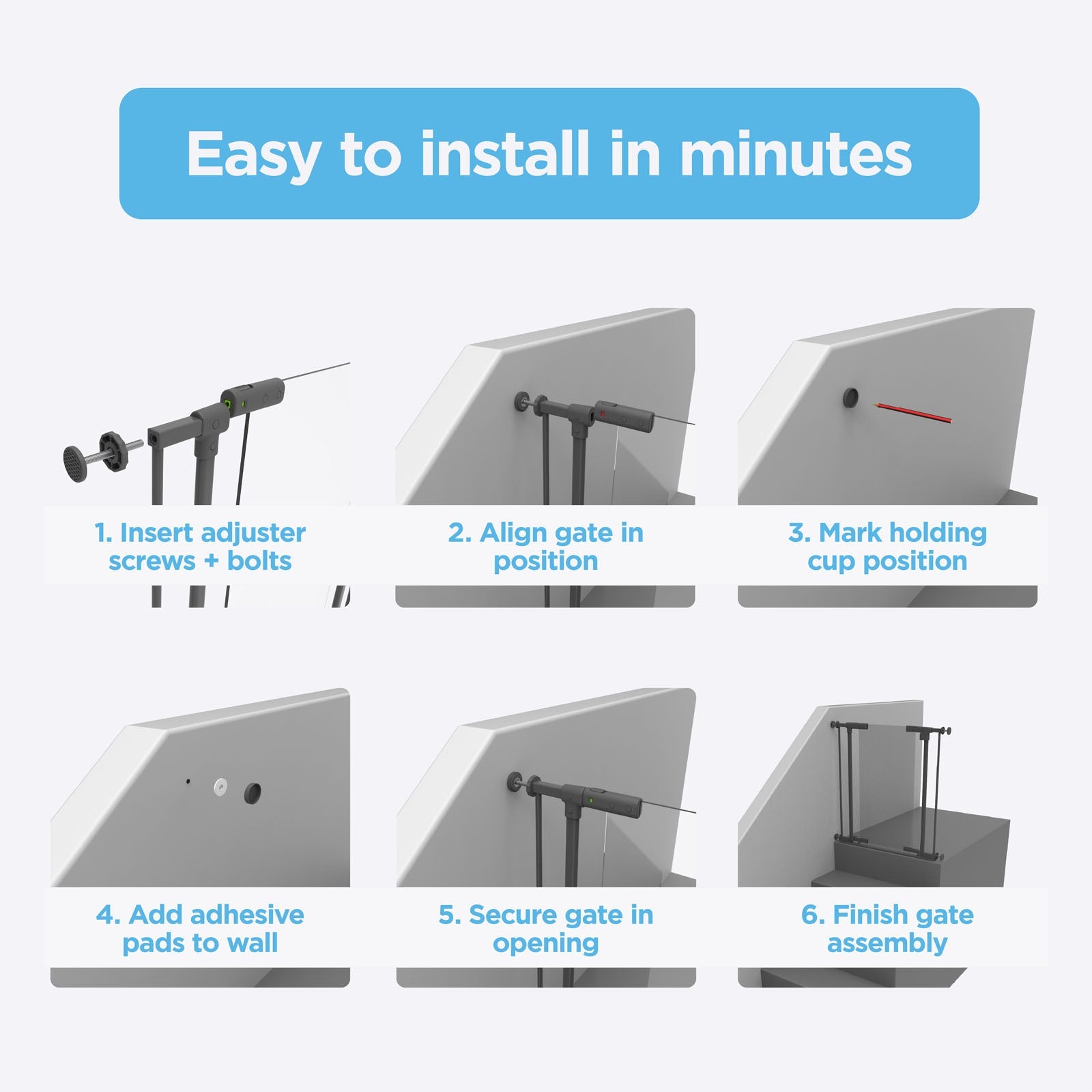 Clear Ultimate Safety Gate | 55.9" W X 29.9" H