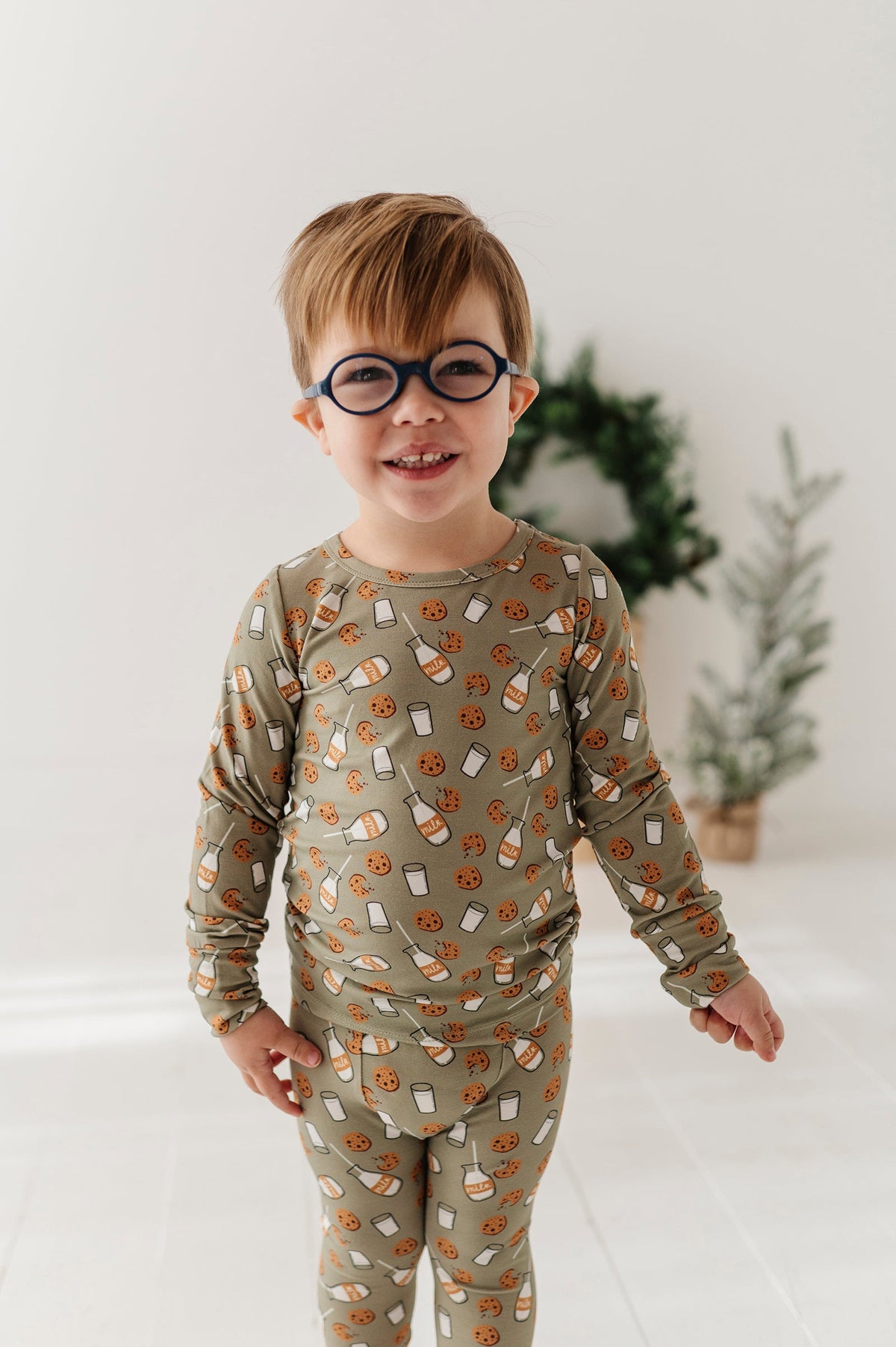 Long Sleeve Lounge Set In Cookies 'n Milk
