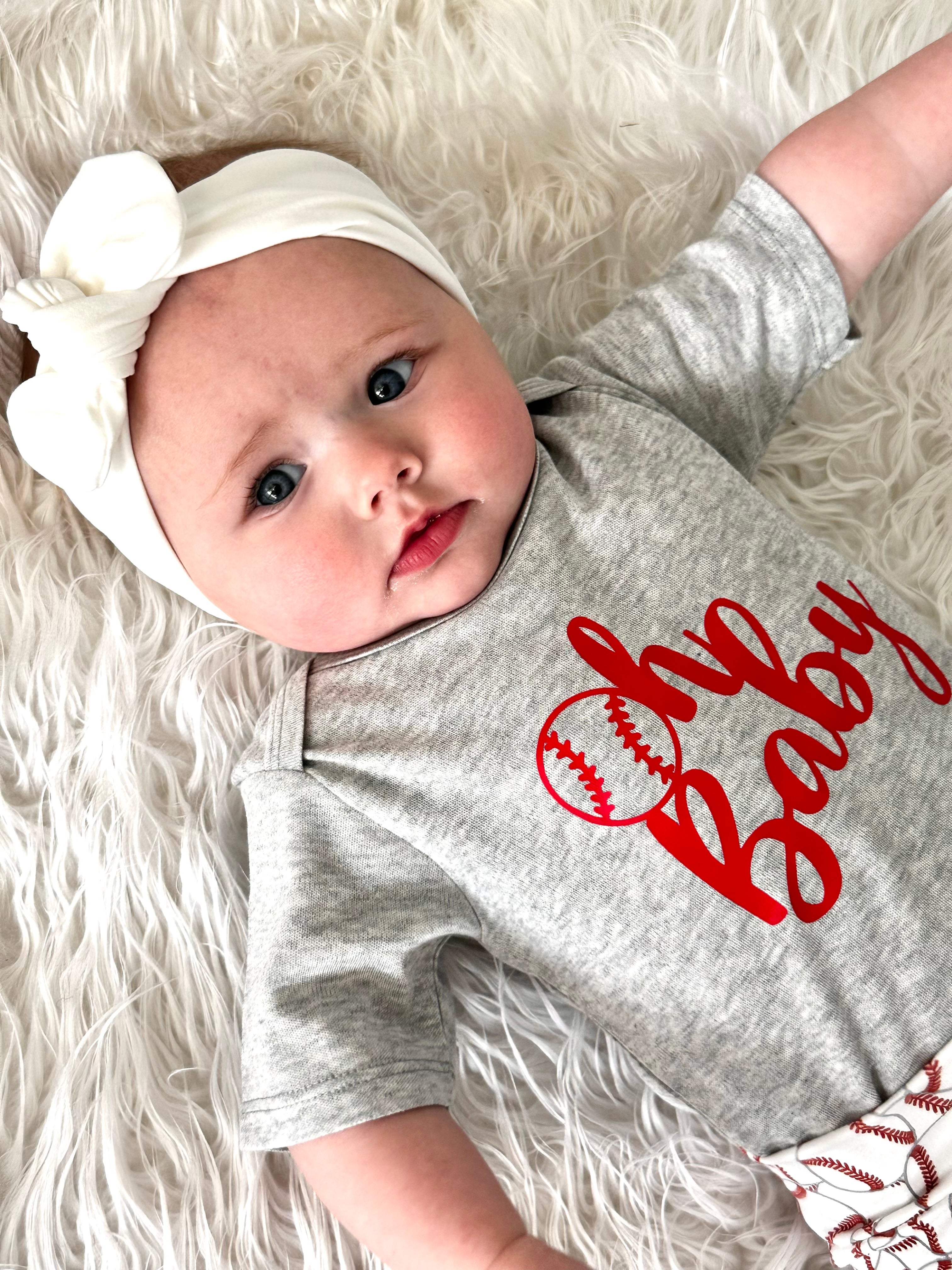Oh Baby, Baseball • Baby Bodysuit