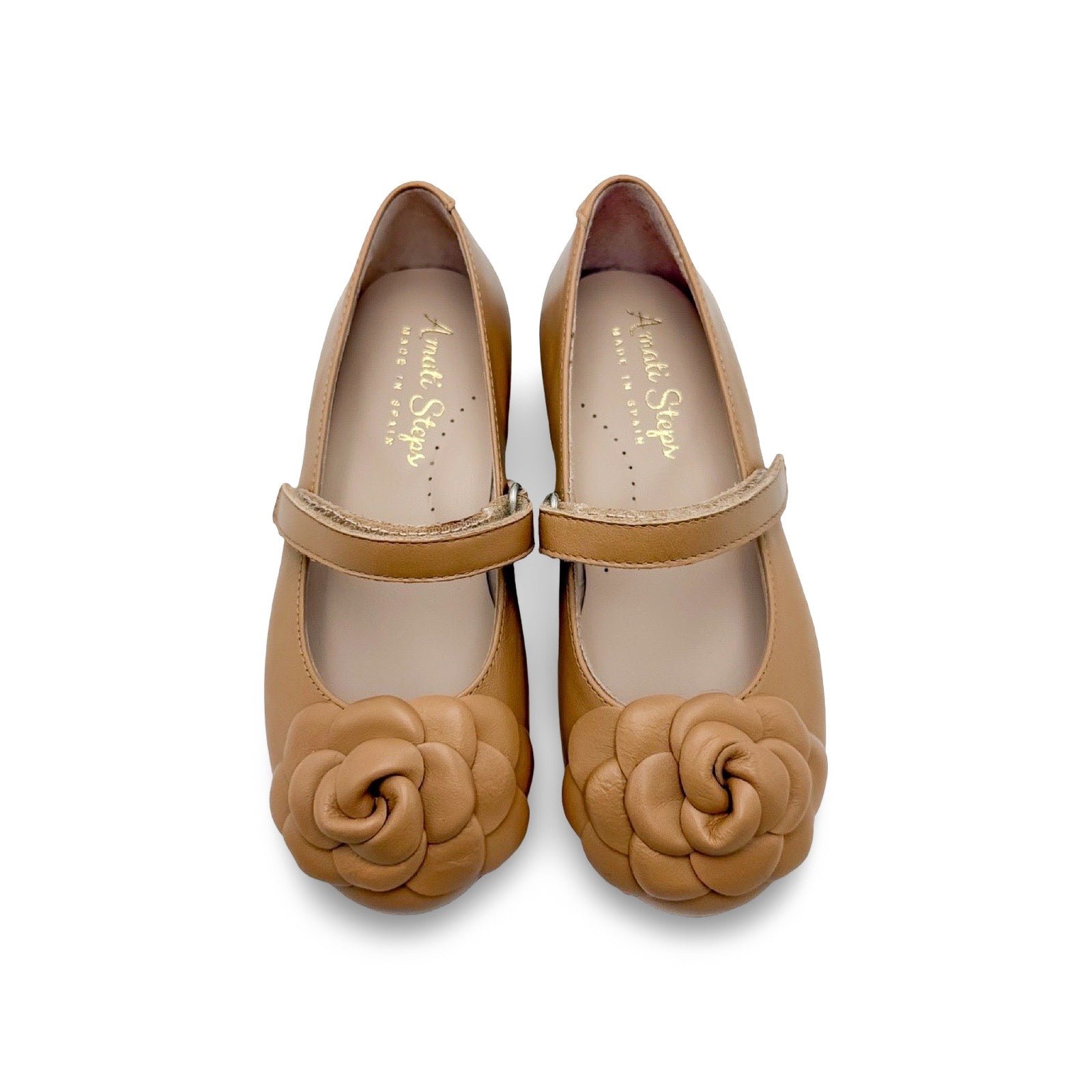 Camille- Tan Leather Mary Jane Shoes