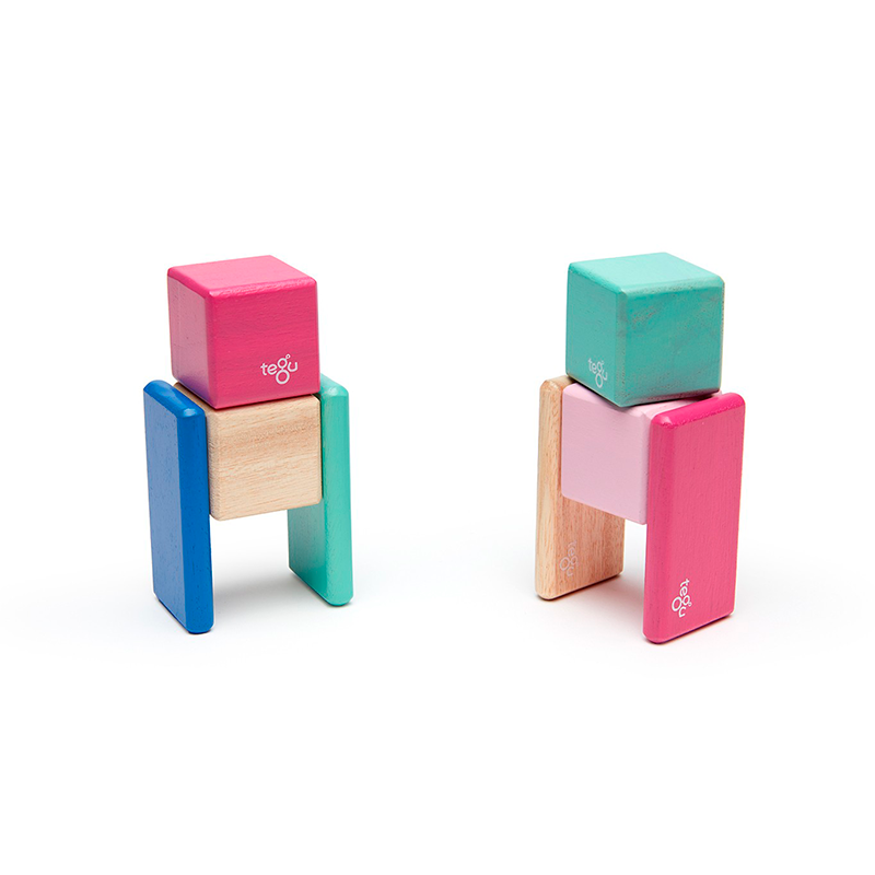 Original Pocket Pouch <br>magnetic Wooden Blocks <br>8 Pieces