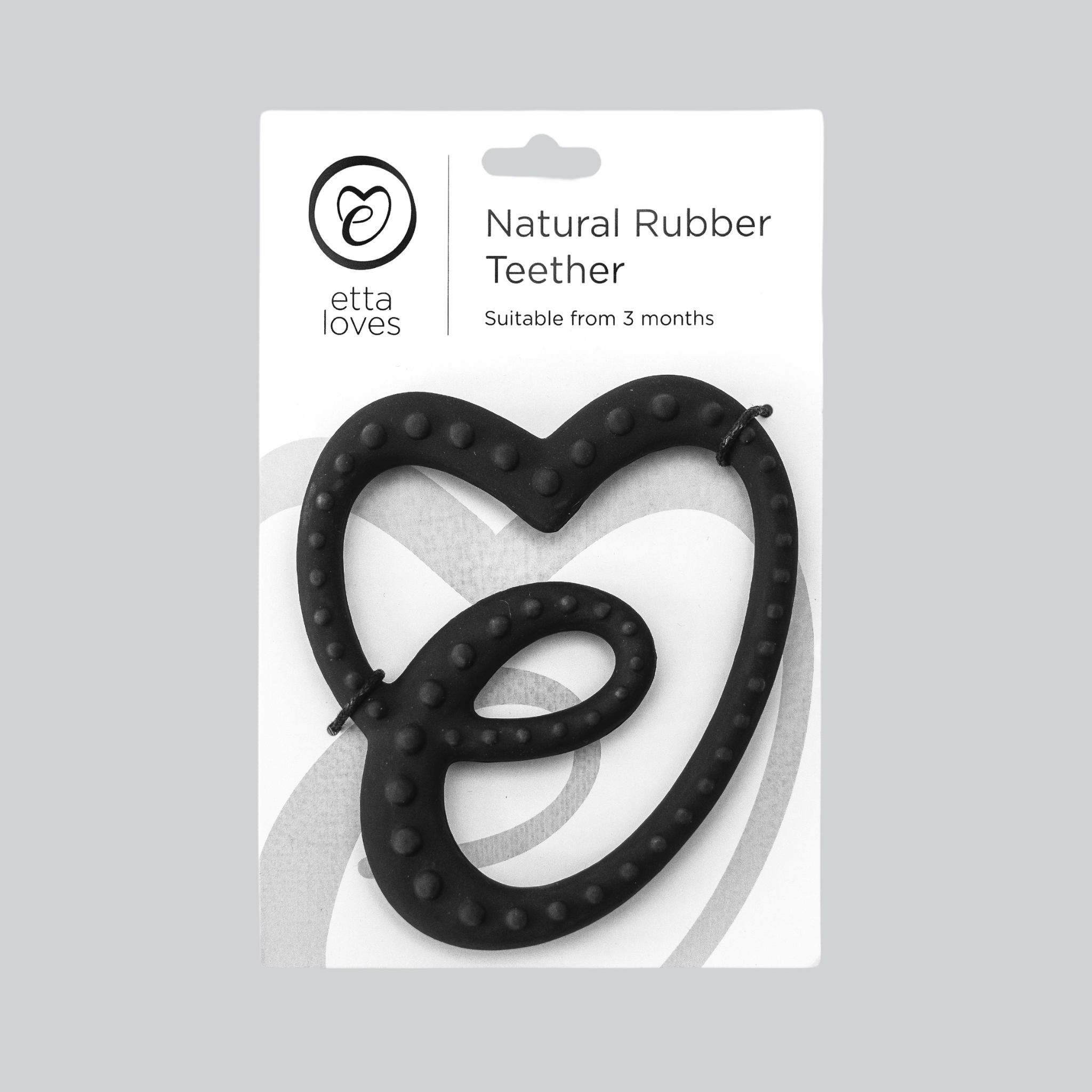 Sensory Rubber Teether - Black