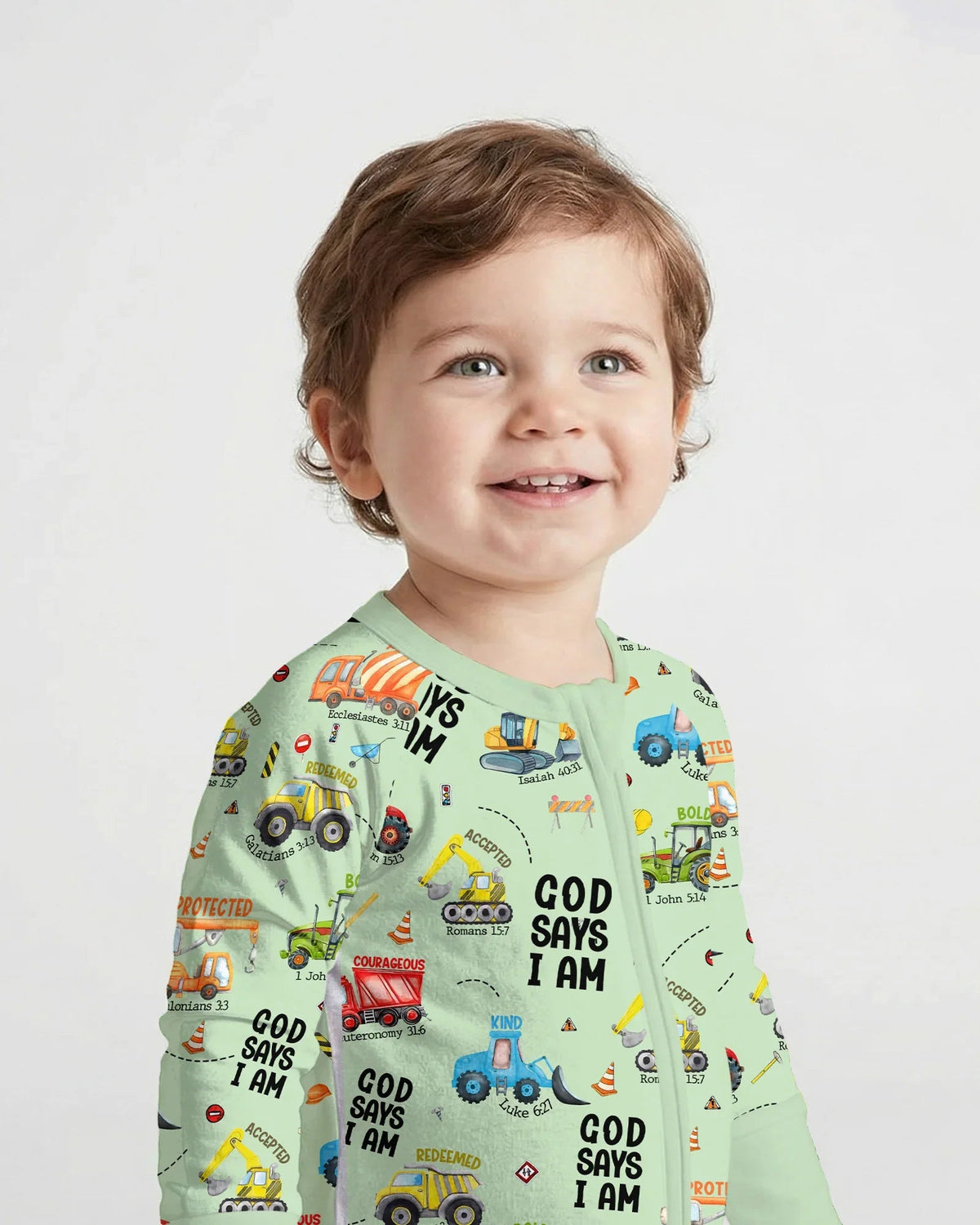 God Says I Am Boy Bamboo Convertible Zippy