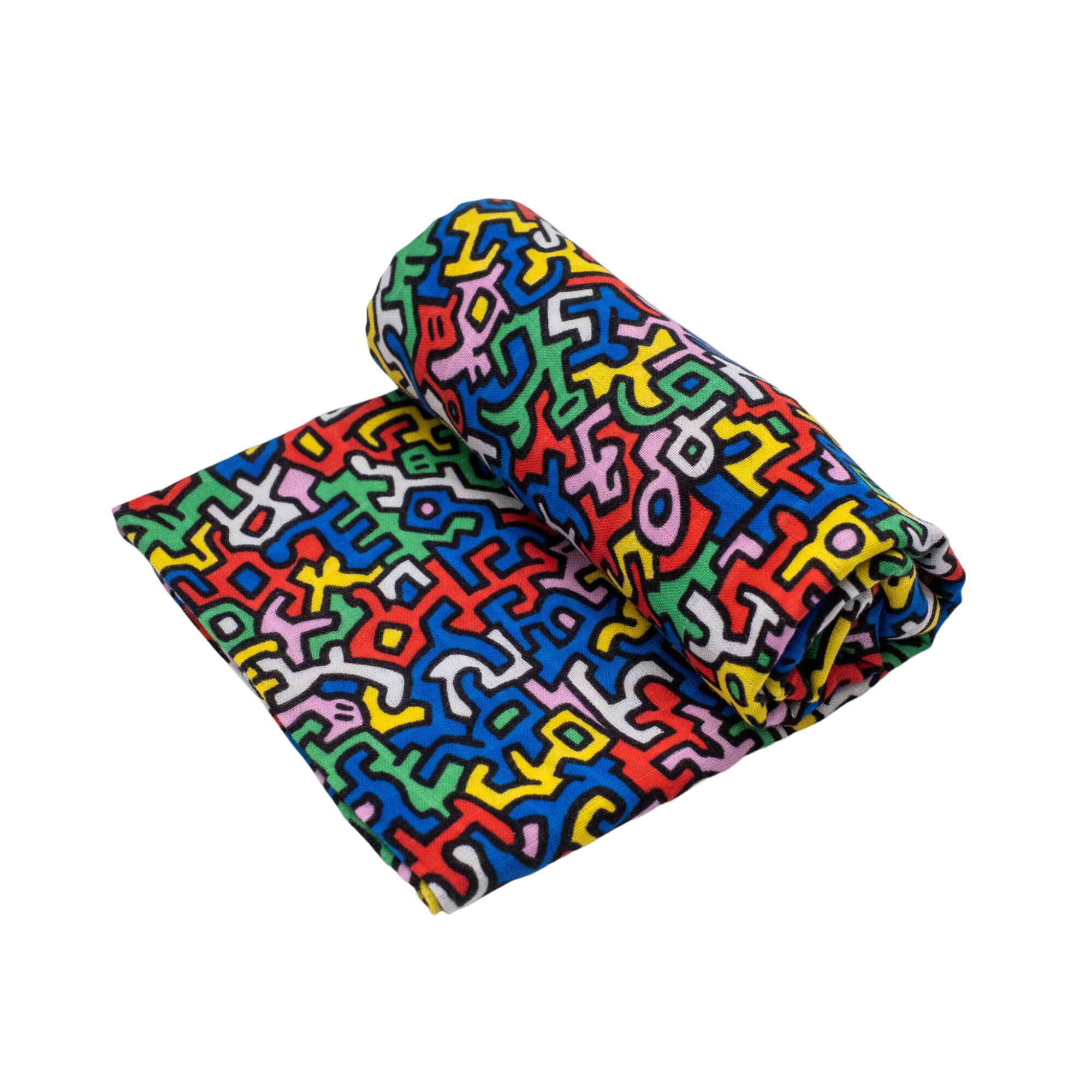 Etta Loves X Keith Haring Xl 'brazil' Muslin - For 5+ Month Old Babies