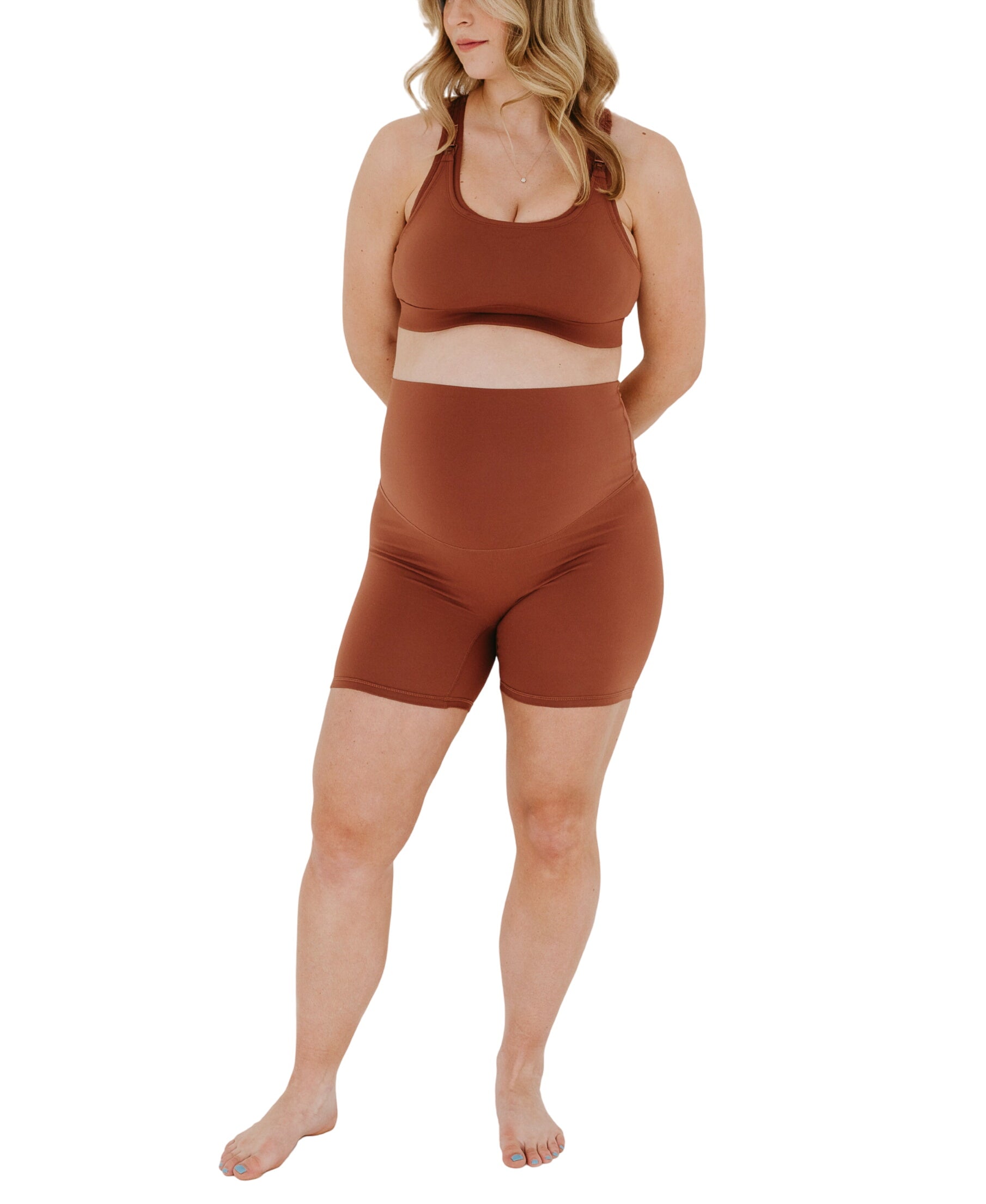 Axk Core Maternity Bike Short - Brown
