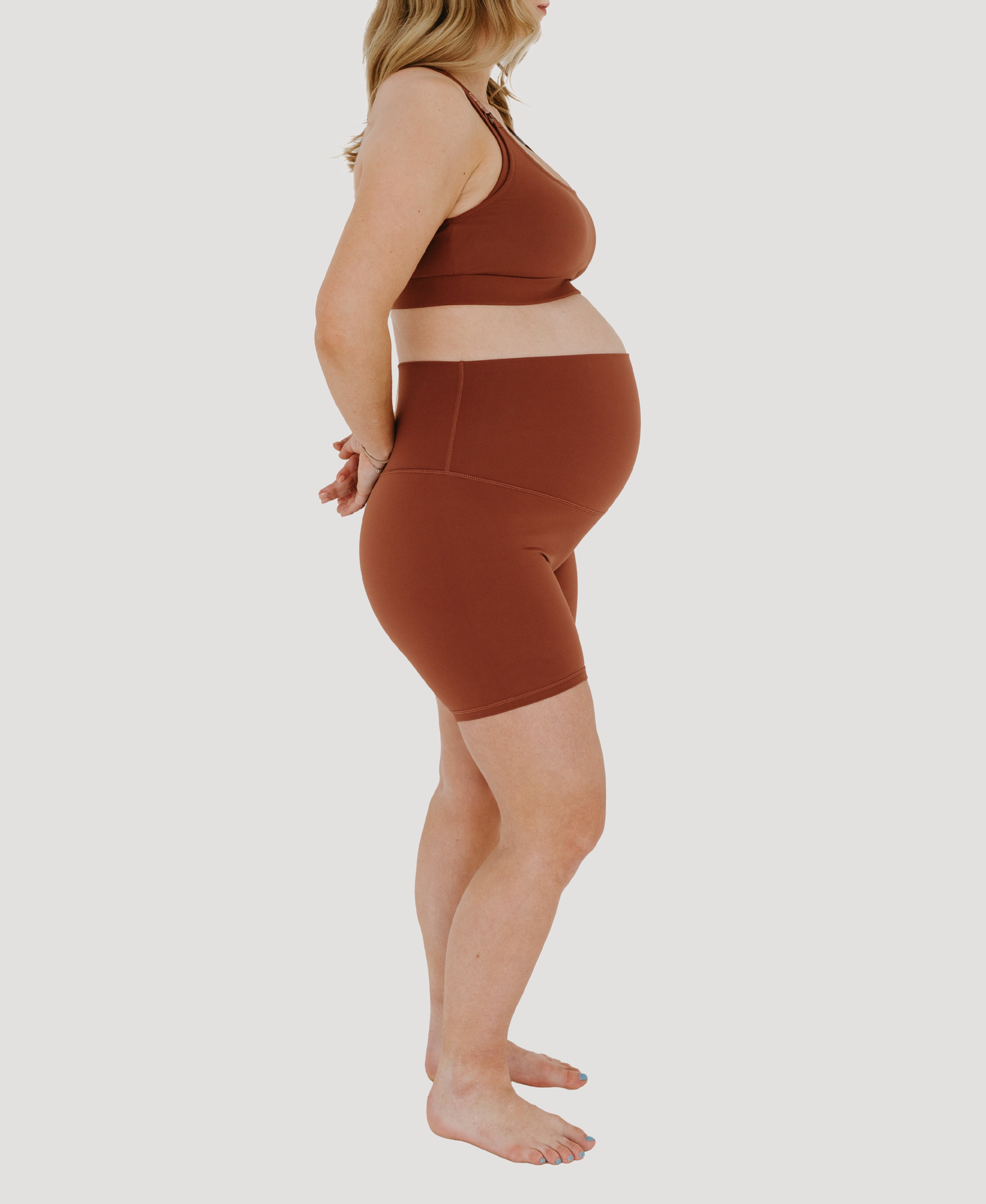 Axk Core Maternity Bike Short - Brown