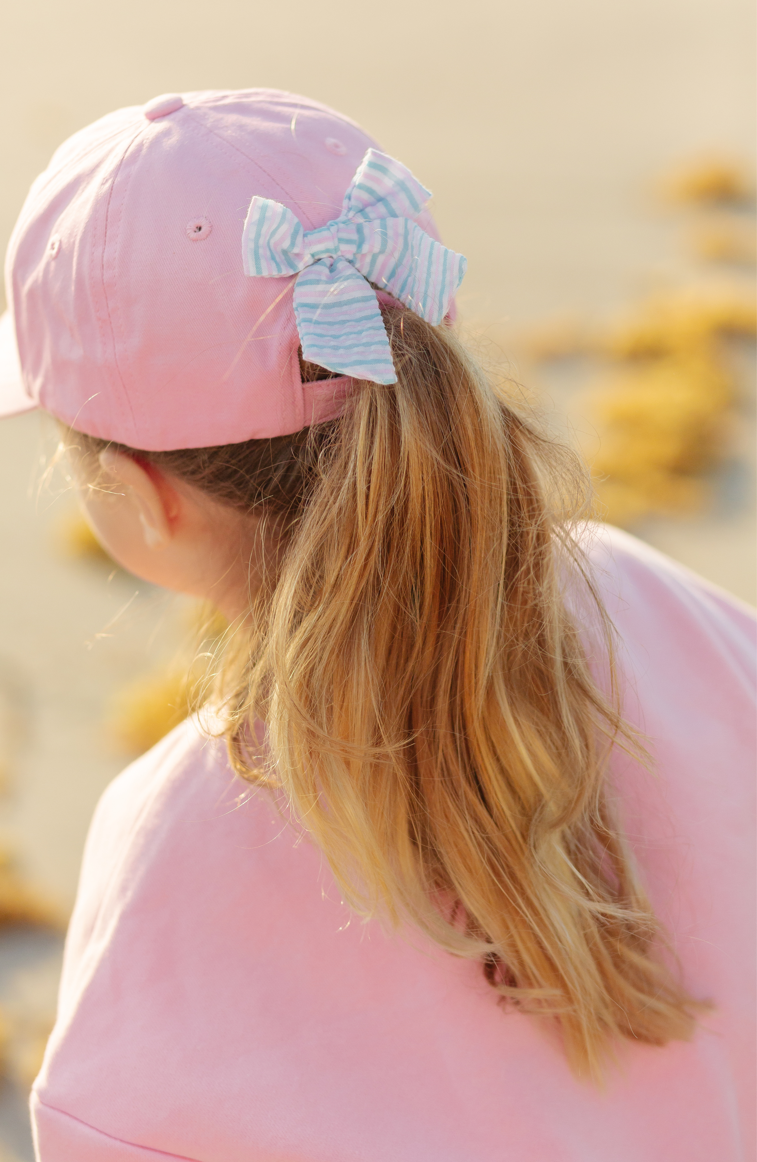 Rainbow Sparkle Bow Baseball Hat (youth, Junior)