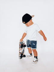 Dark Wash Jorts