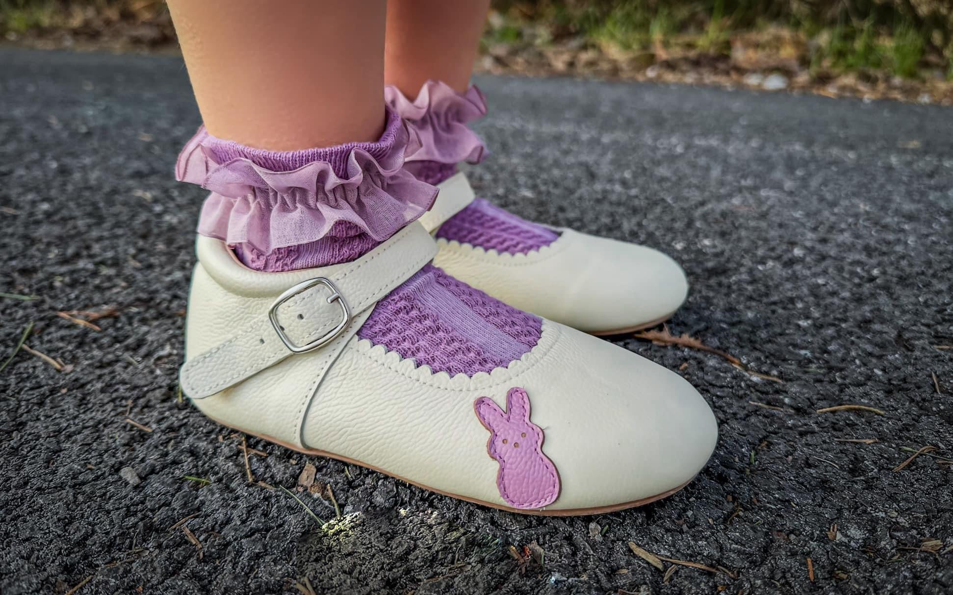 🌸link Organza Lace Short Socks - 4 Pairs