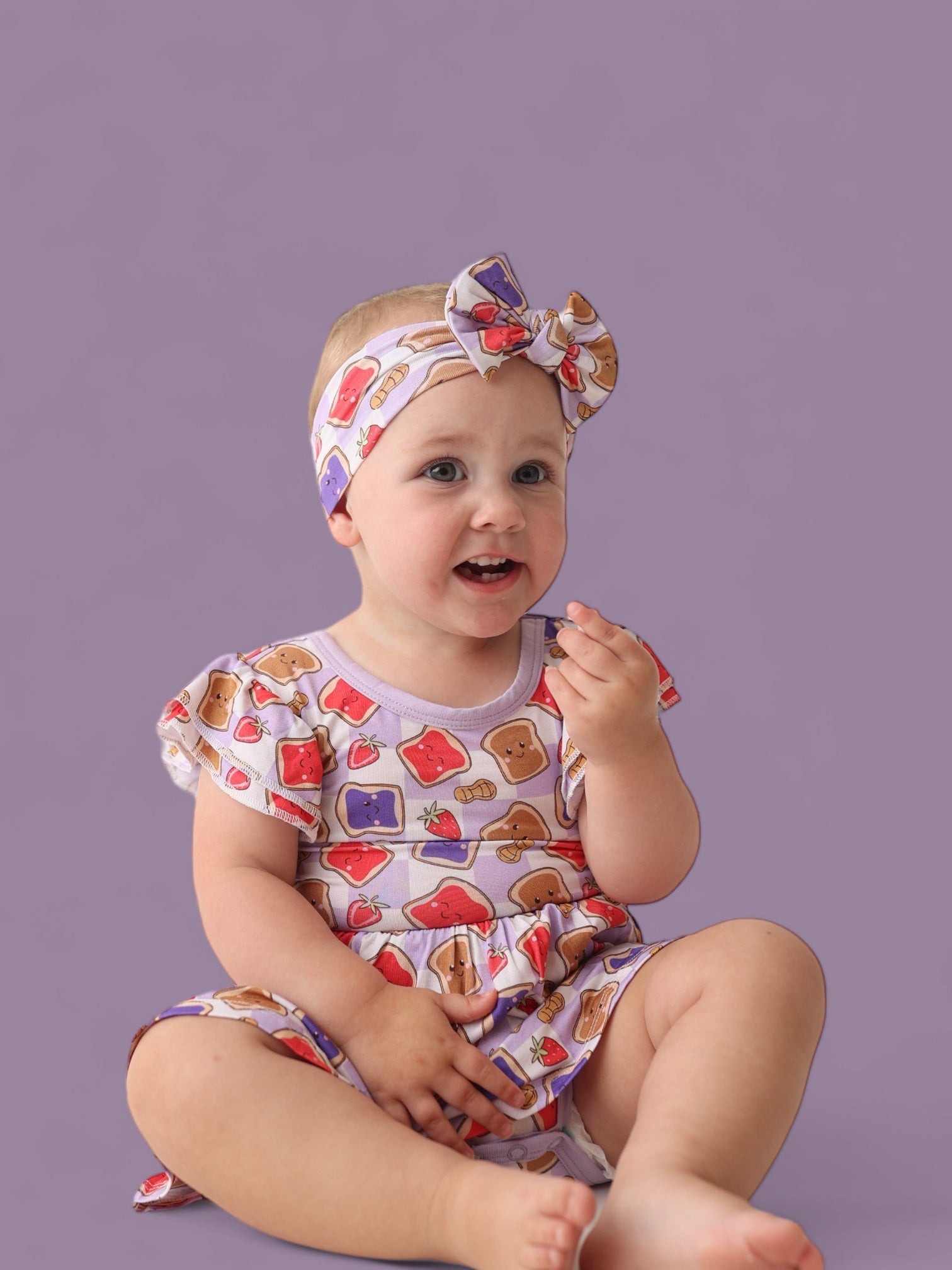 Exclusive Peanut Butter Jelly Time Dream Cap Sleeve Bodysuit Dress