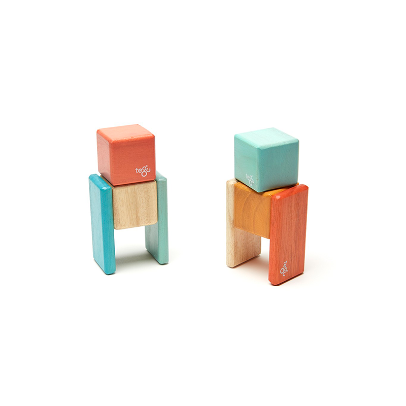 Original Pocket Pouch <br>magnetic Wooden Blocks <br>8 Pieces